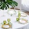 50 Pack Paper Placemats Disposable Green Floral Placemats 13.7 Inch Vintage Sage Green Flower Place Mats Chinoiserie Round Table Mats